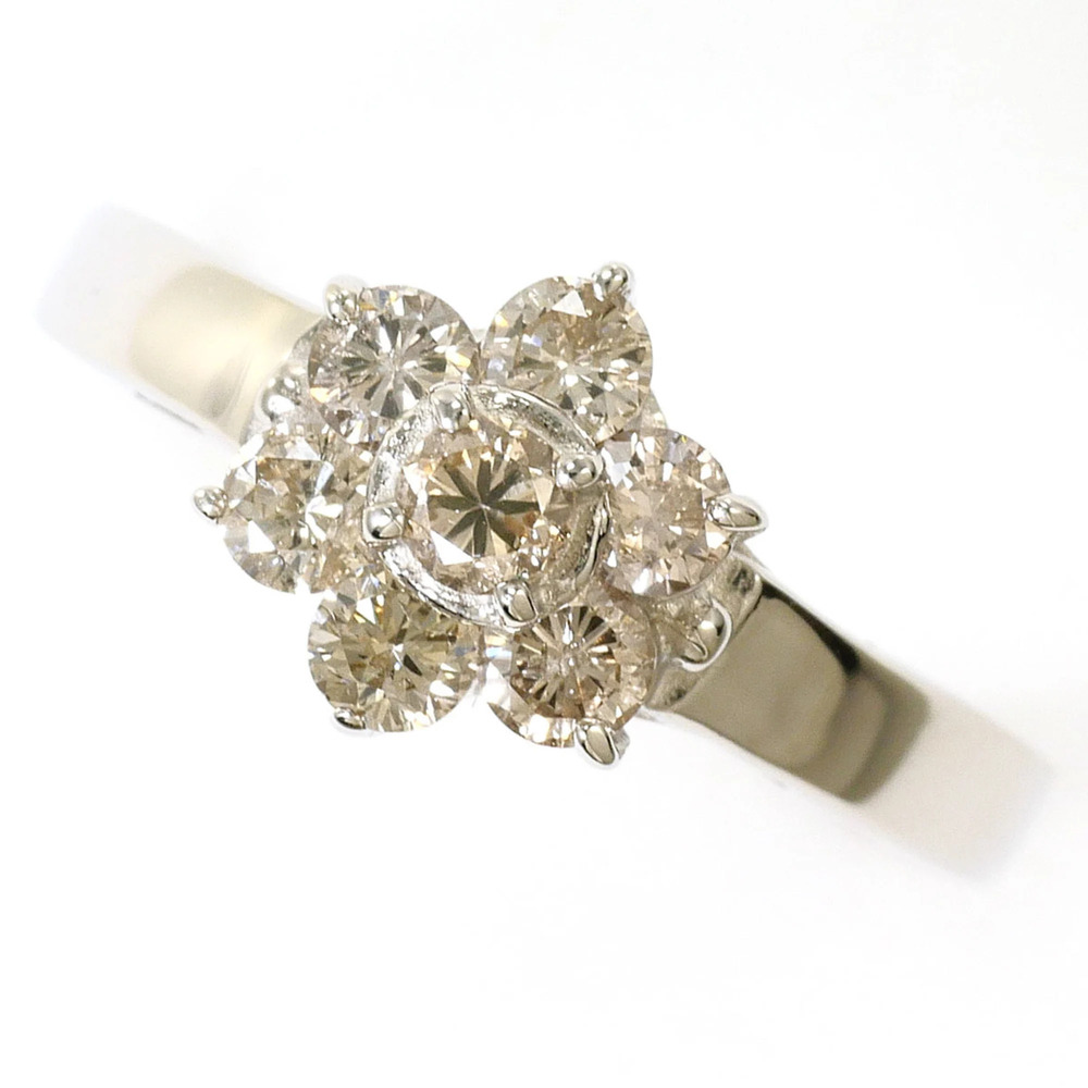 VINTAGE Silver Diamond Ring